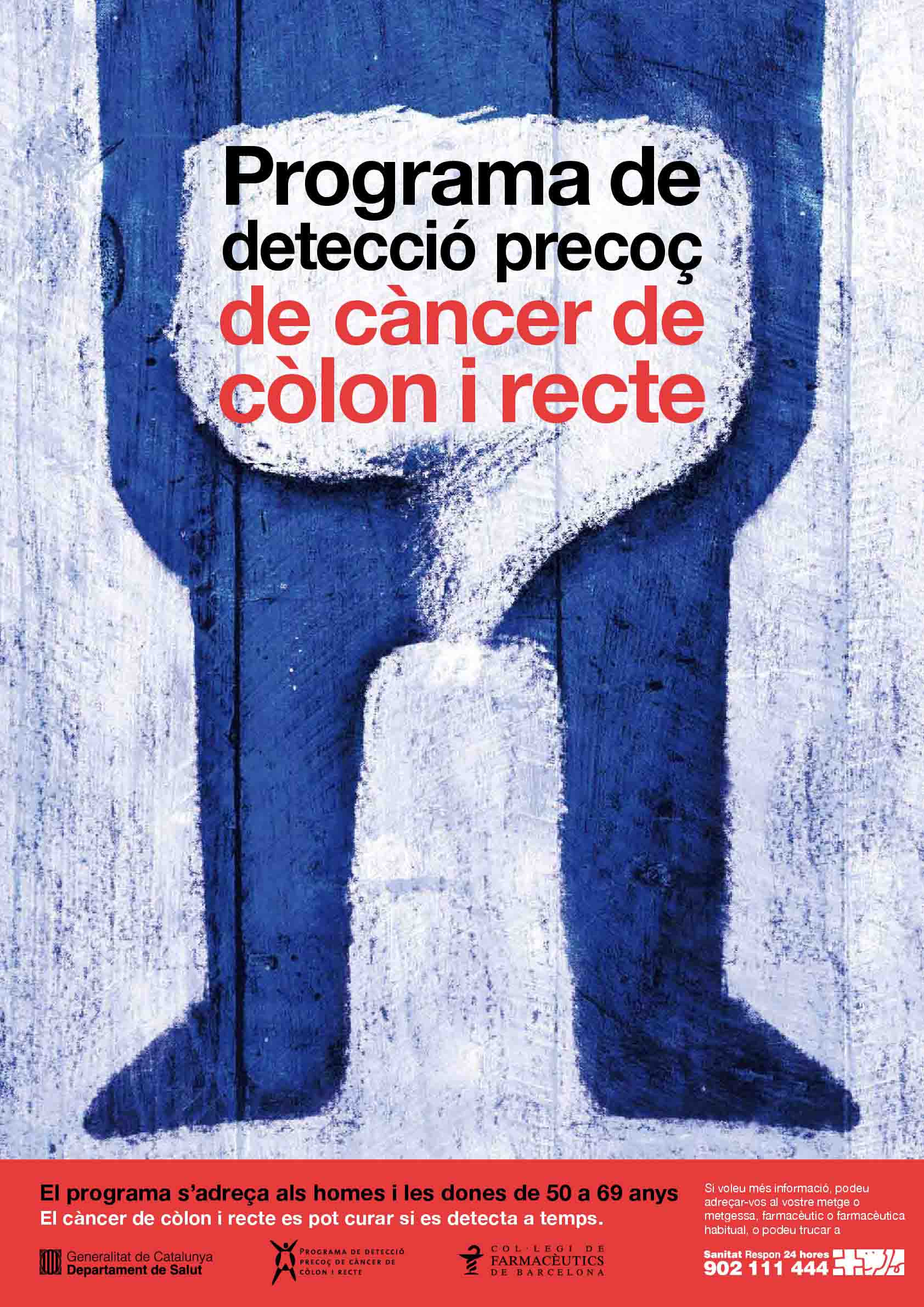 Cartel del Programa de detecció precoç de càncer de còlon i recte