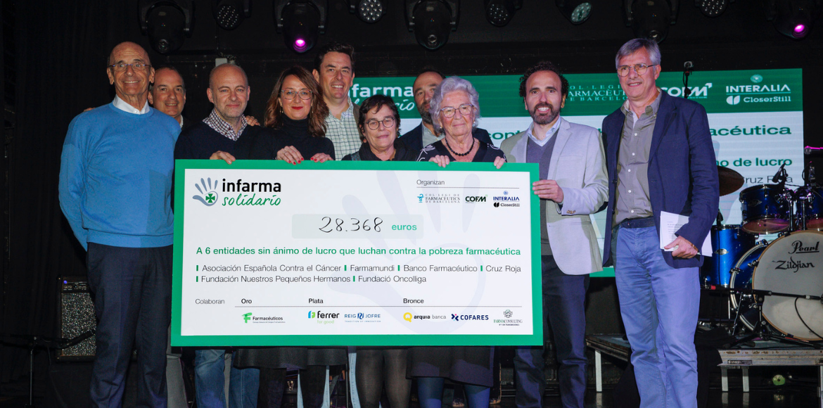 Infarma Solidario recapta més de 28.300€ per lluitar contra la pobresa farmacèutica