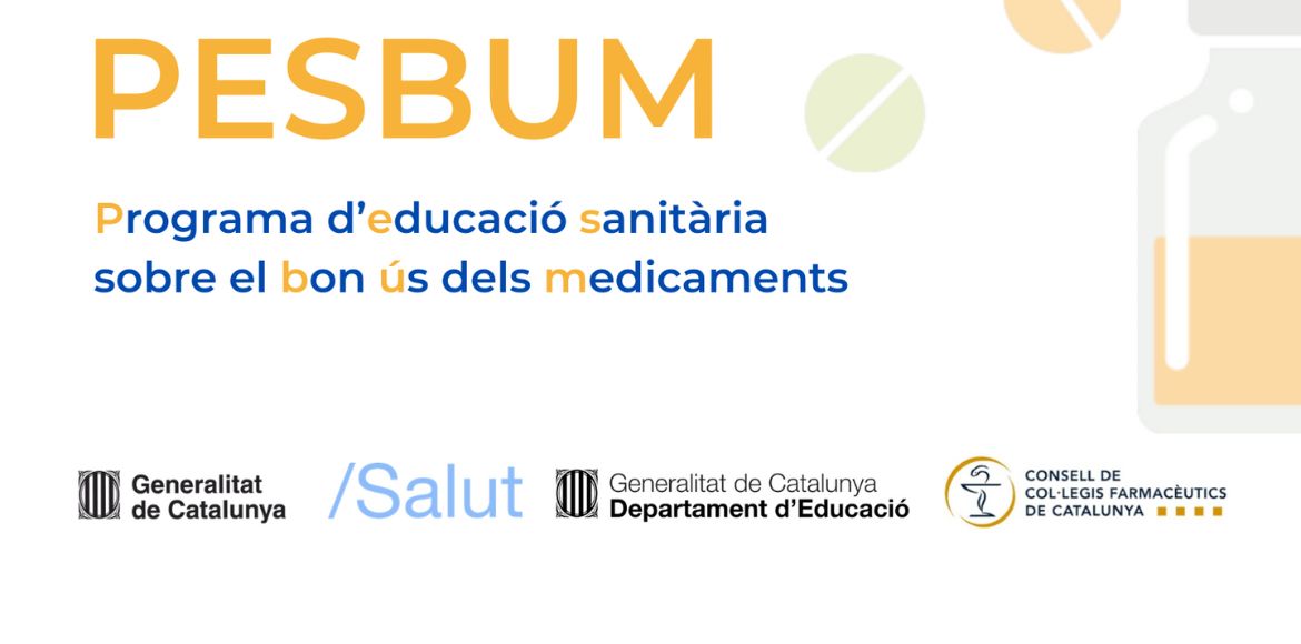 Salut, Educació i el Consell de Col·legis Farmacèutics de Catalunya incorporen el Programa sobre el bon ús dels medicaments als centres educatius