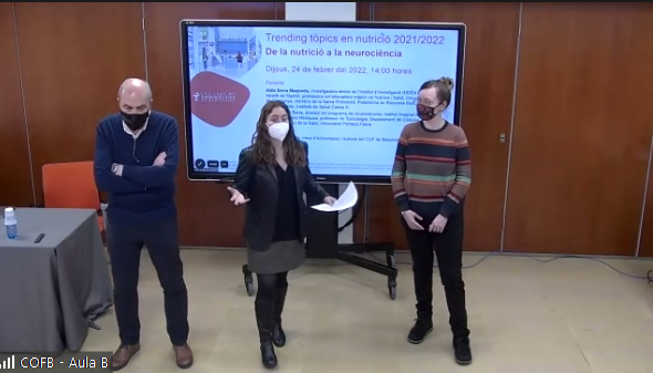 Rafael de la Torre, director del programa de neurociencias del IMIM, en un momento de su exposición.