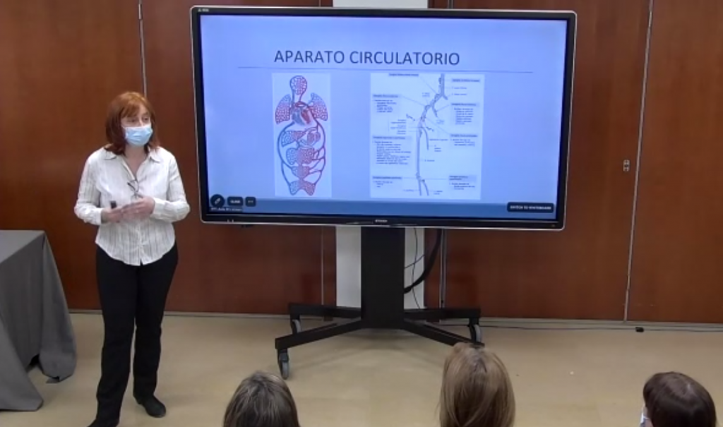 De izquierda a derecha: Elena Palau, Montserrat Mairal y Carolina Chomiak, moderadora y ponentes de la formación.