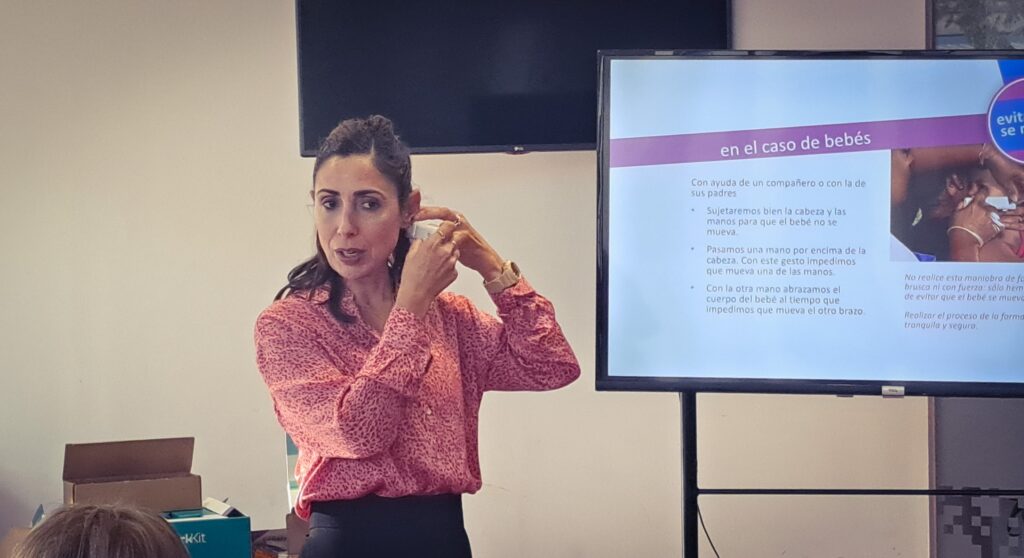 Gema Garrigós durant la seva intervenció.