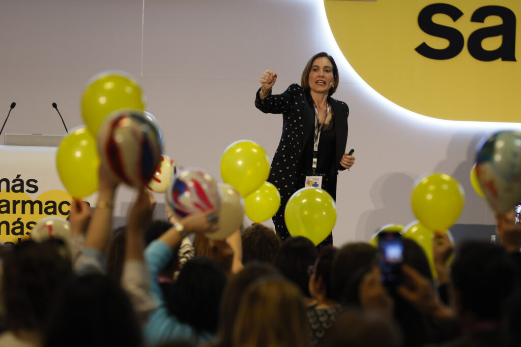 Boticaria García durant la seva presentació.