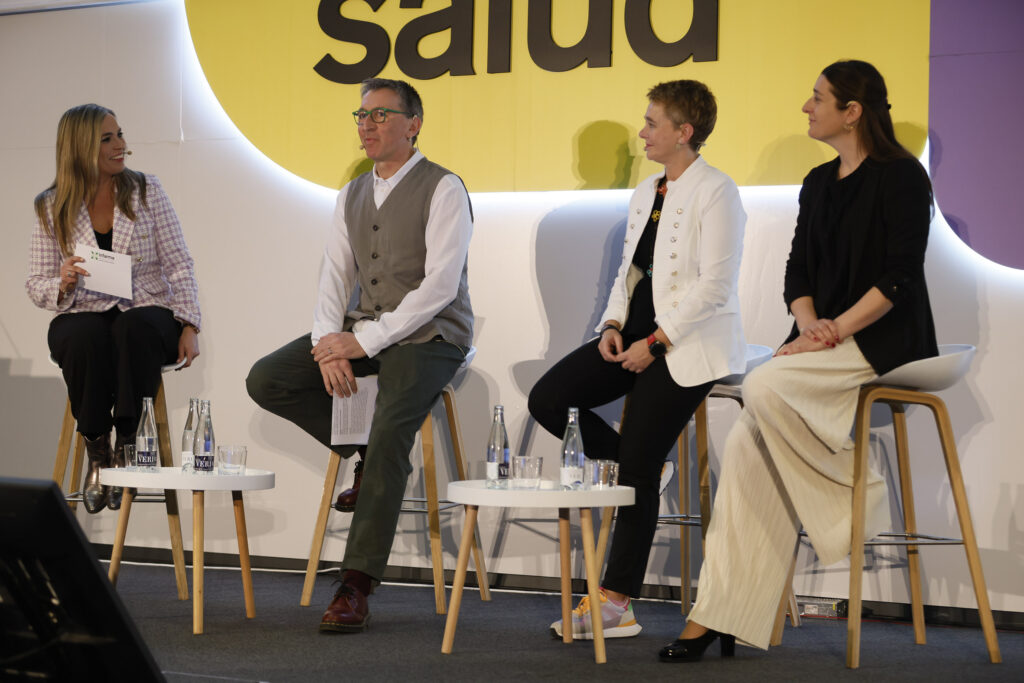 Taula rodona amb els presidents dels Col·legis de Farmacèutics de Girona, Lleida i Tarragona.