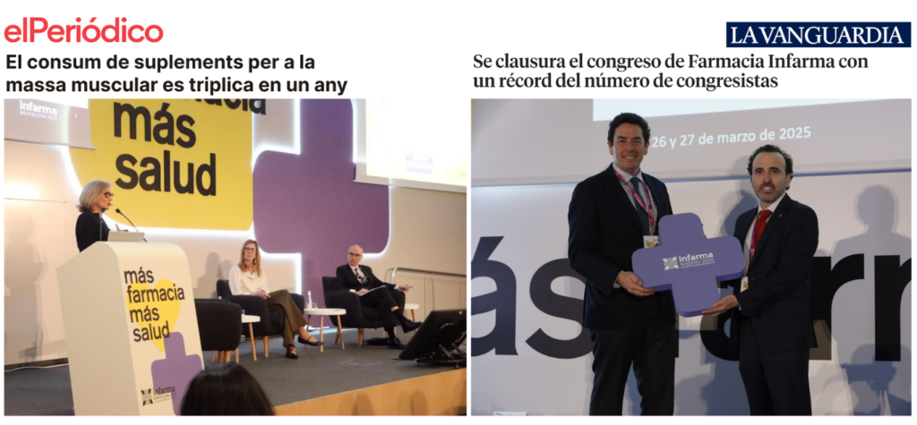 Març i abril: Infarma Barcelona 2025, la presentació de l’app “La Meva Farmàcia” i el cribratge de càncer de còlon i recte, temes més destacats als mitjans