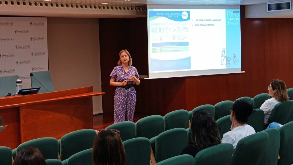 Andreea Ciudin, en un moment de la seva presentació.