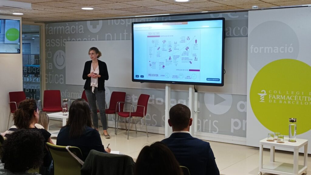 Milana Bergamino, durant un moment de la seva presentació.