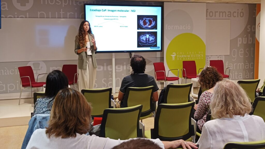 Natalia Picola, en un moment de la seva presentació.