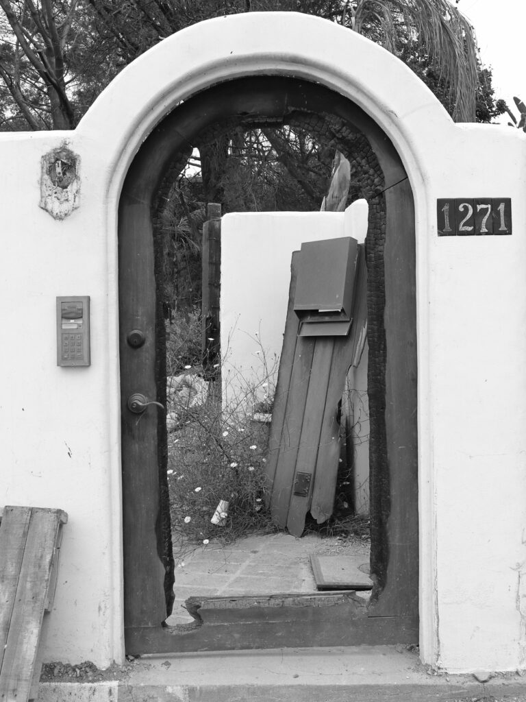 "Quan el foc obre la porta Los Ángeles"