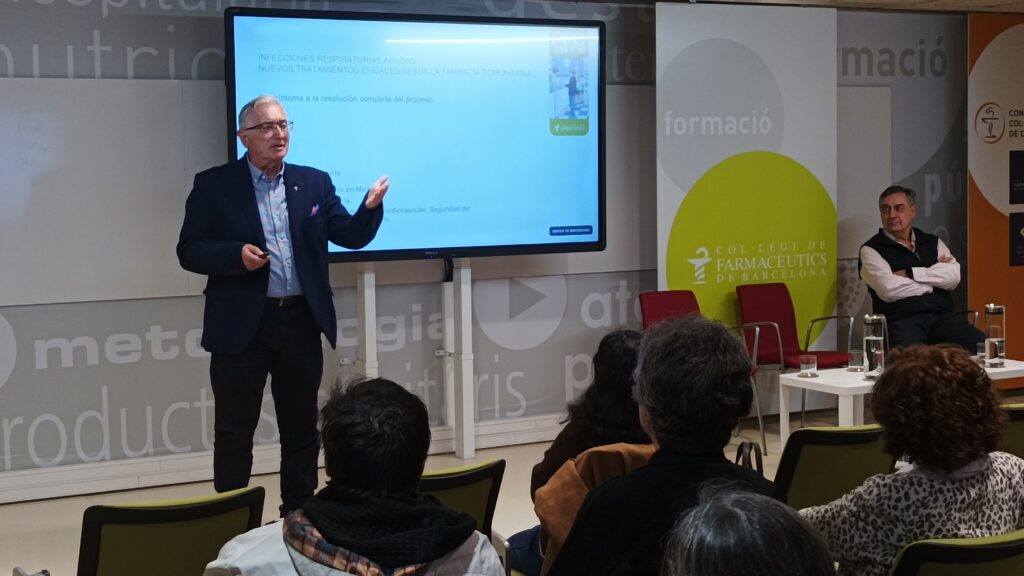 Lisardo García, en un instant de la seva presentació lligada a infeccions respiratòries.