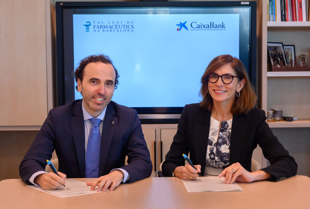 CaixaBank i el Col·legi de Farmacèutics de Barcelona renoven el seu conveni de col·laboració per a oferir millors condicions financeres al sector