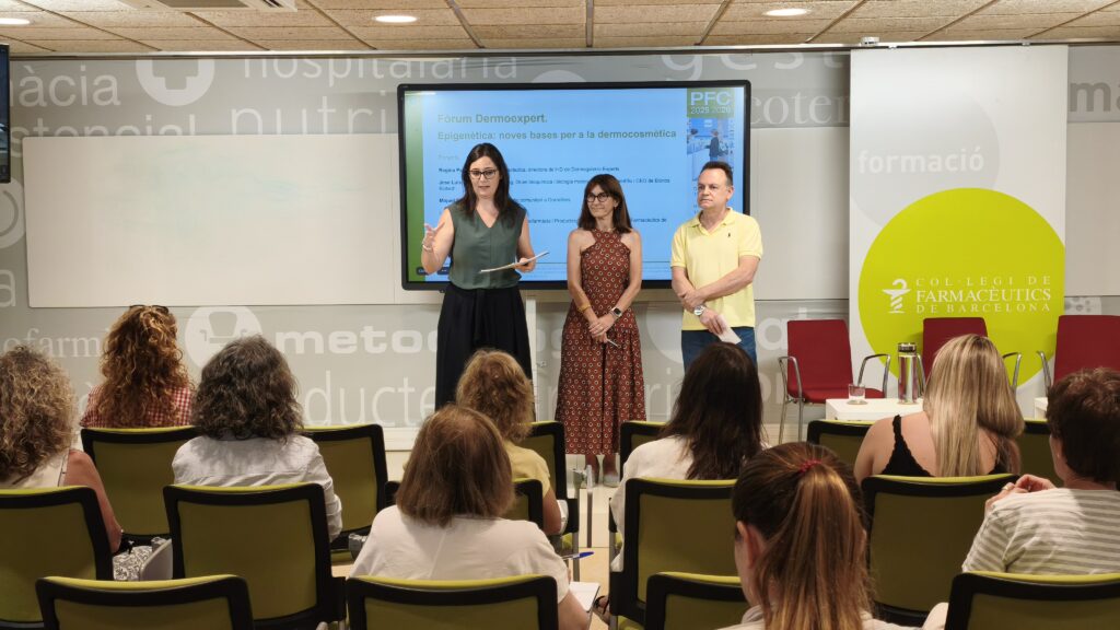 D'esquerra a dreta: Marta Alcalde, Regina Pallàs i Miquel Serra.